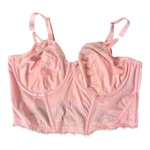 Target Pink Structured Bra with Adjustable Straps